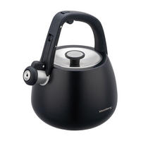 WASSERKESSEL Schwarz 22/19/22 cm KB7774 - Schwarz, Metall (22cm) - Klausberg 