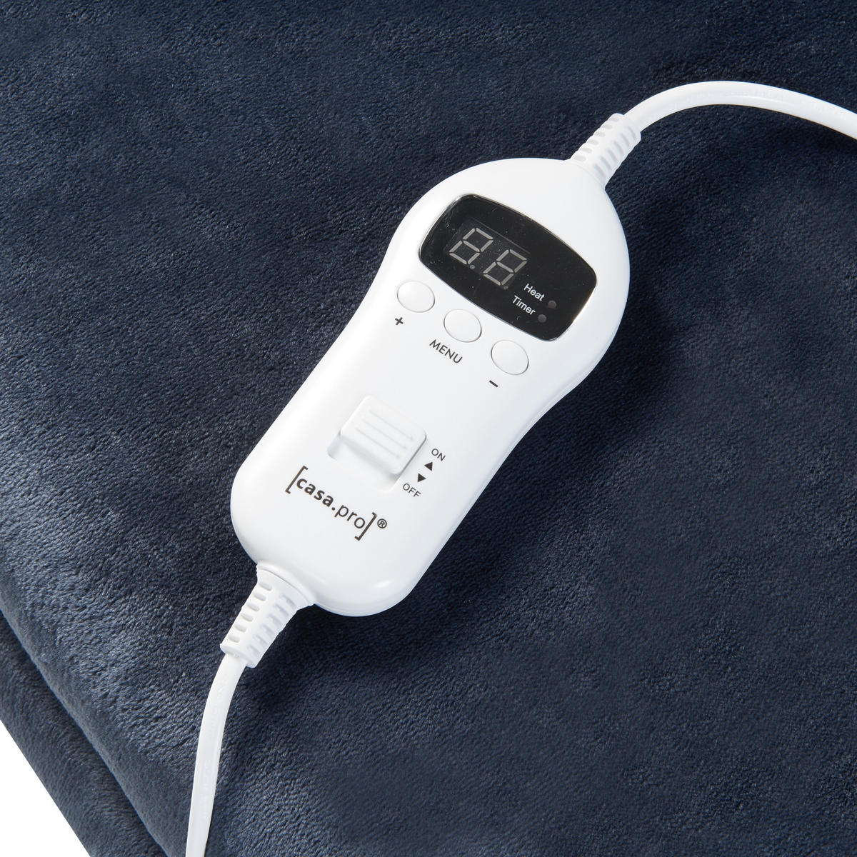 PŘIKRÝVKA Archi - tmavě modrá, textil (180/130cm) - [en.casa]