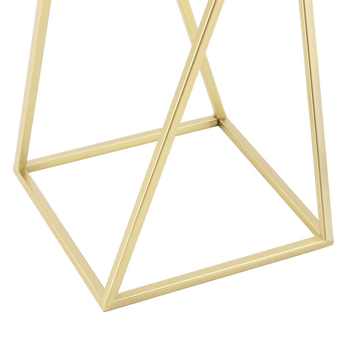 PFLANZENSTÄNDER-SET 2 TLG. Mons - Goldfarben/Schwarz, Metall (24/70/24cm) - [en.casa]