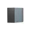 ECKHÄNGESCHRANK HÄNGESCHRANK R-Line Blau-Grau 57 cm - Anthrazit/Blaugrau, Holzwerkstoff (57/60/34.1cm) - Vicco