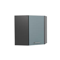 ECKHÄNGESCHRANK HÄNGESCHRANK R-Line Blau-Grau 57 cm - Anthrazit/Blaugrau, Holzwerkstoff (57/60/34.1cm) - Vicco