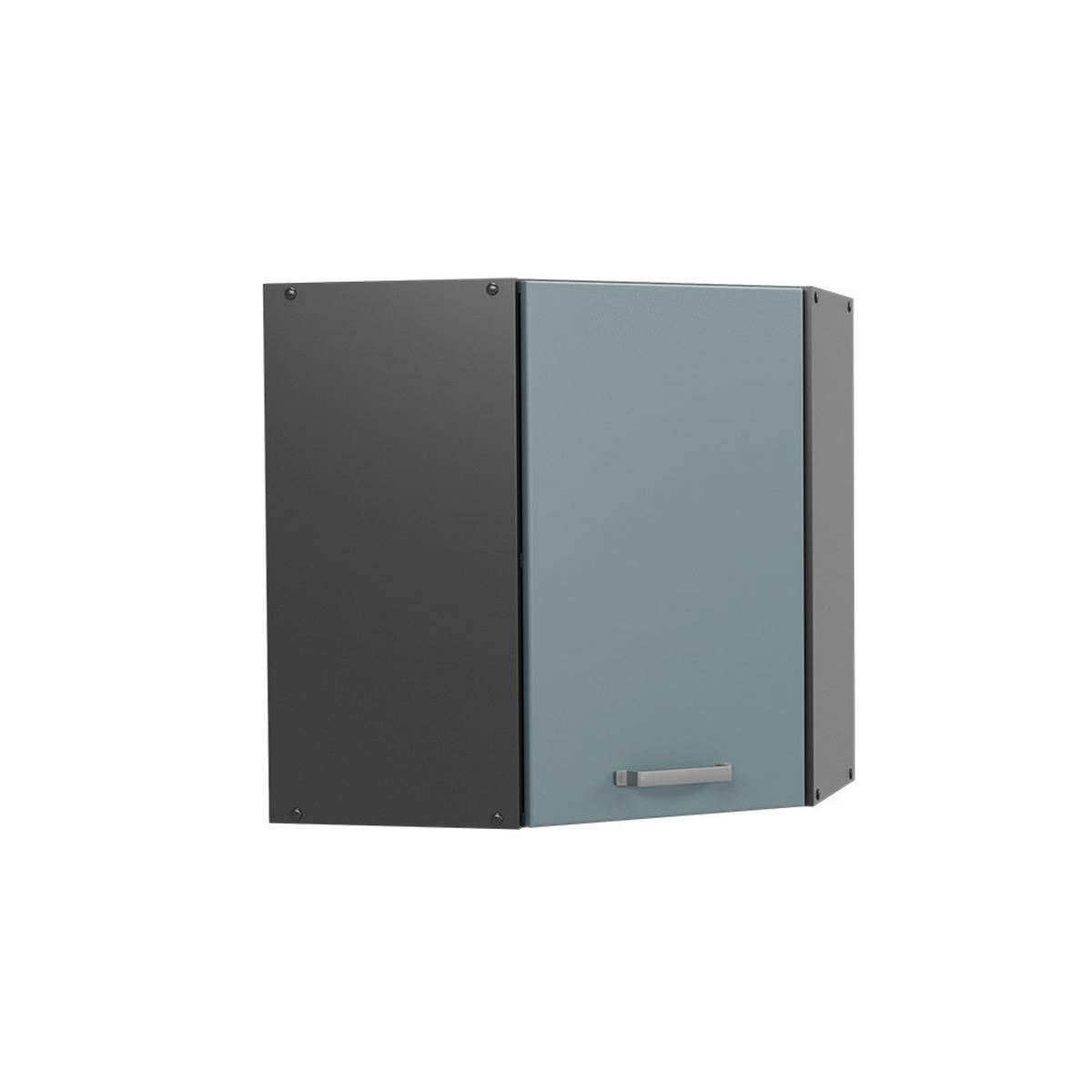 ECKHÄNGESCHRANK HÄNGESCHRANK R-Line Blau-Grau 57 cm - Anthrazit/Blaugrau, Holzwerkstoff (57/60/34.1cm) - Vicco