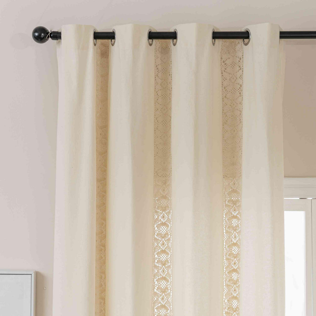 VORHANG OSAKA HxB 245x140 cm - Creme, Textil (140/245cm)