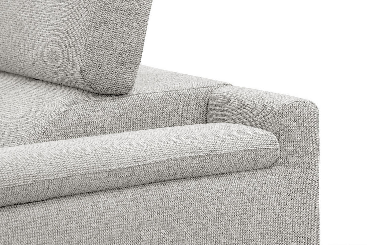 ECKSOFA FIERO 5-Sitzer, creme - Creme/Schwarz, Holzwerkstoff/Textil (158/269cm) - Courtois Laville