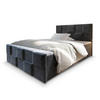 BOXBETT MONA 140x200 cm mit Matratze und Topper - Grau - Grau, Holz (140/200cm) - MASSENO