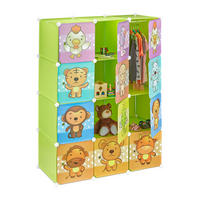STECKREGAL Kinderzimmer - Multicolor, Kunststoff/Metall (110/145/46.5cm) - Relaxdays