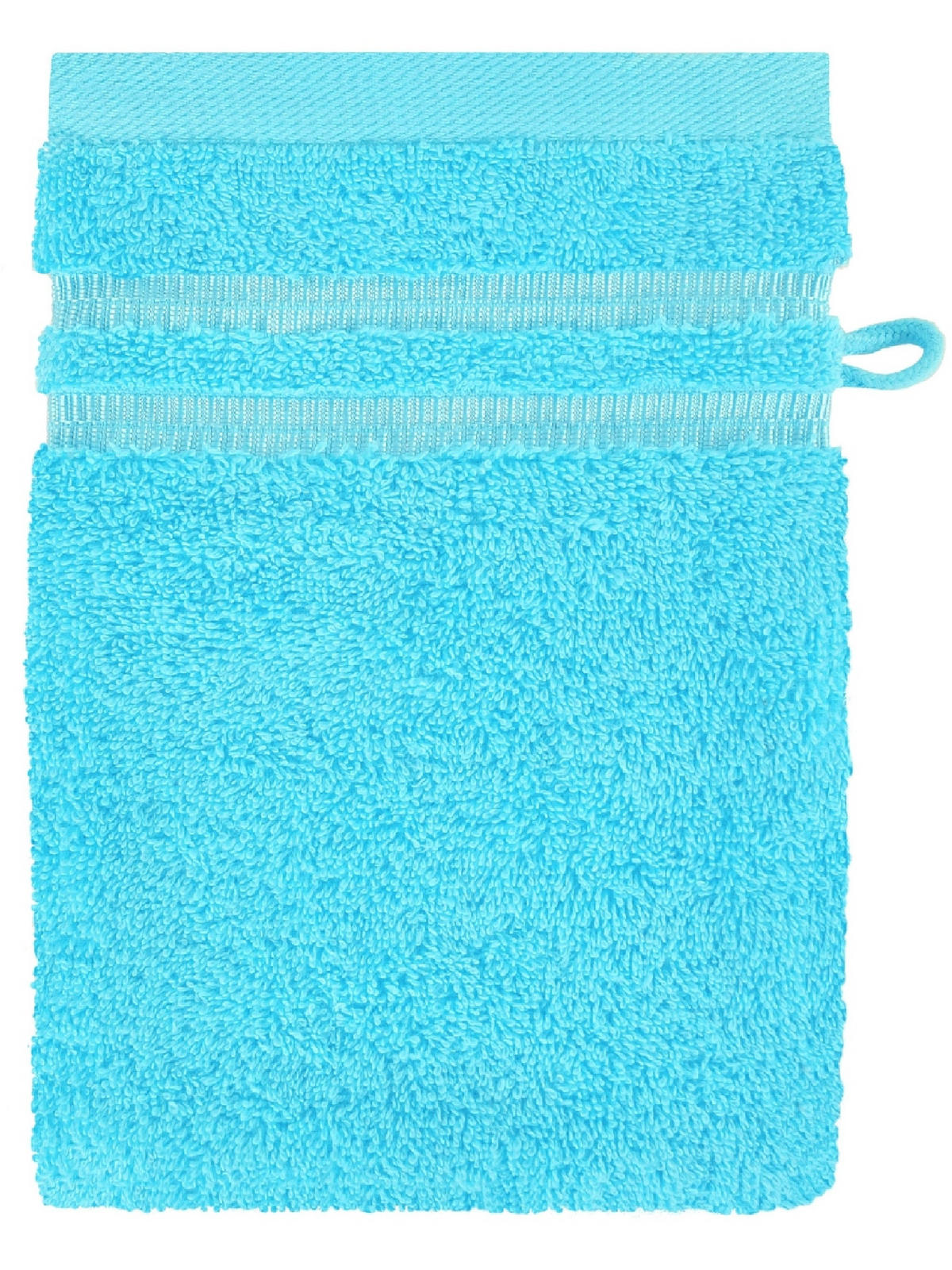 WASCHHANDSCHUHSET Milano - 5-teilig - 16x22 cm - Türkis - Türkis, Textil (16/22cm) - SCHIESSER