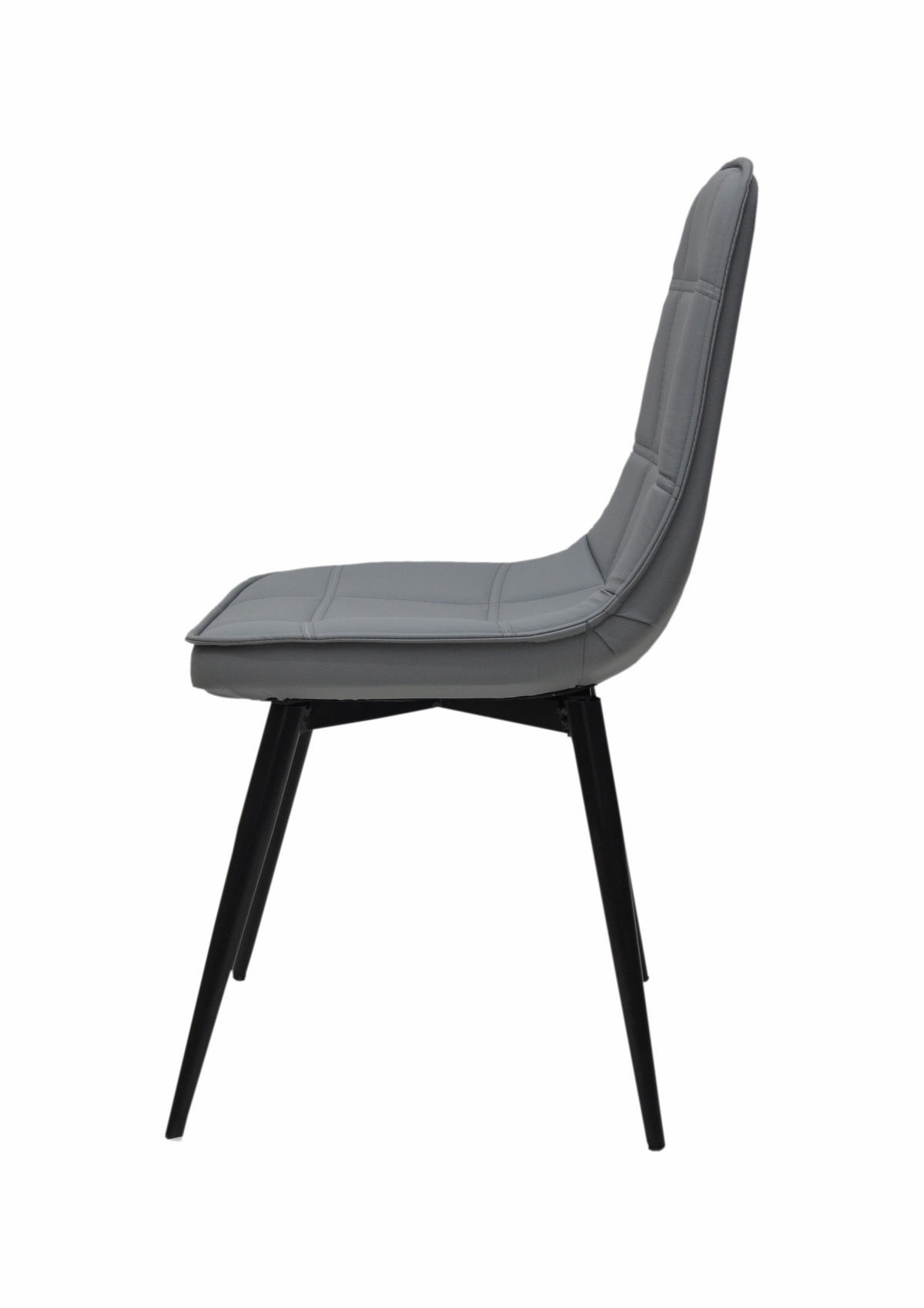 STUHL DENVER mit Metallgestell - Anthrazit, Leder (46/86/46cm) - Stuhlmann