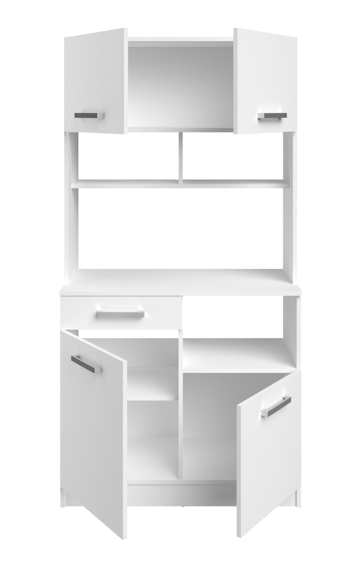 KÜCHENBUFFET Uno 11 in Weiß - Weiß, Holzwerkstoff (80/200/120cm)