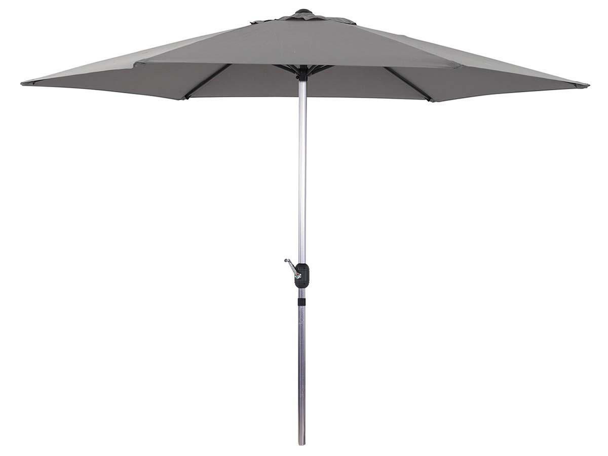 SONNENSCHIRM sol Grau - Grau, Metall (300/300cm) - Habitat Garten