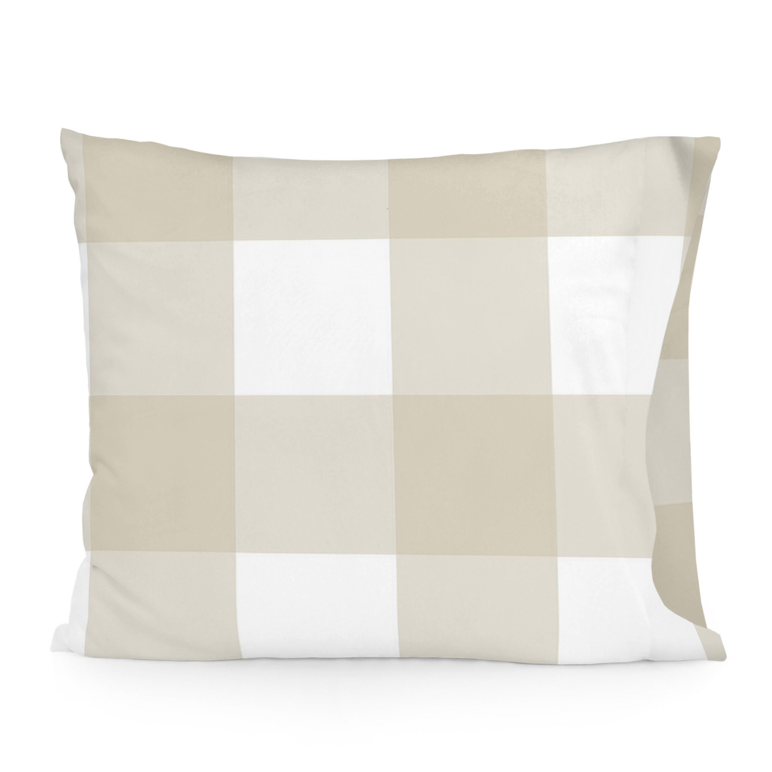 KISSENBEZUG gingham 60x70 cm beige - Beige, Textil (60/70cm) - Happy Friday