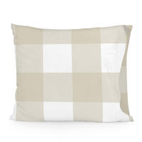 KISSENBEZUG gingham 60x70 cm beige - Beige, Textil (60/70cm) - Happy Friday