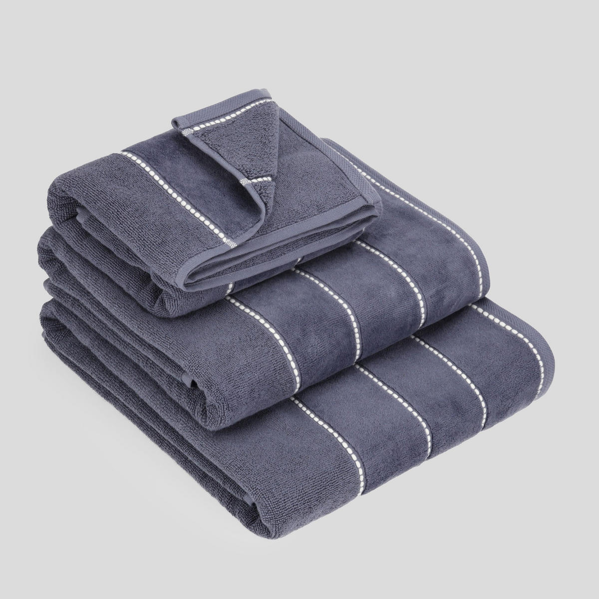 HANDTUCH Velly - Dunkelblau, Textil (50/90cm) - home&you