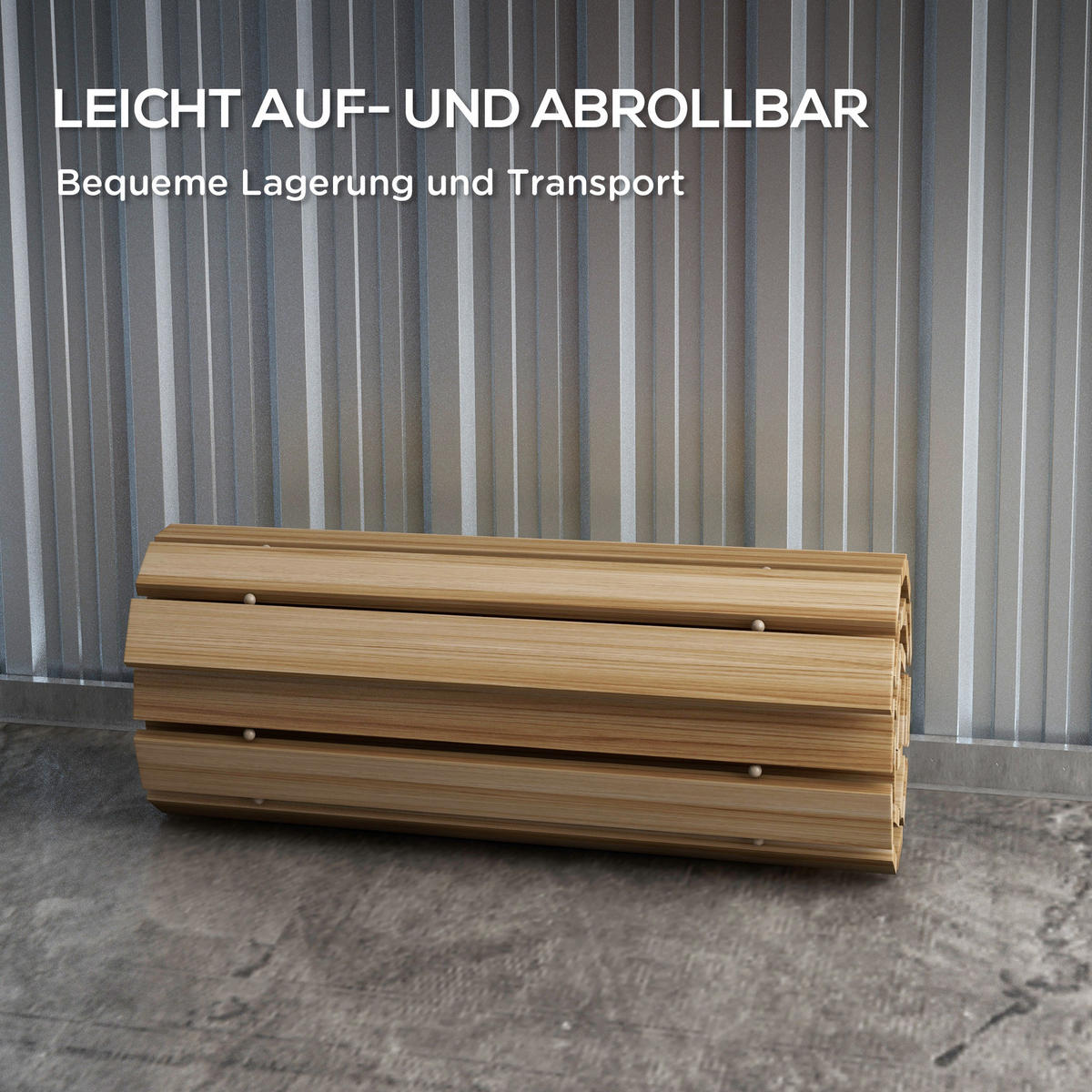 GARTENWEG, Tannnenholz, Naturholz - Naturfarben, Holz (47/1/120cm) - Outsunny