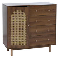 KOMODA Hnědá - hnědá, dřevo (100/95/40cm) - MCW