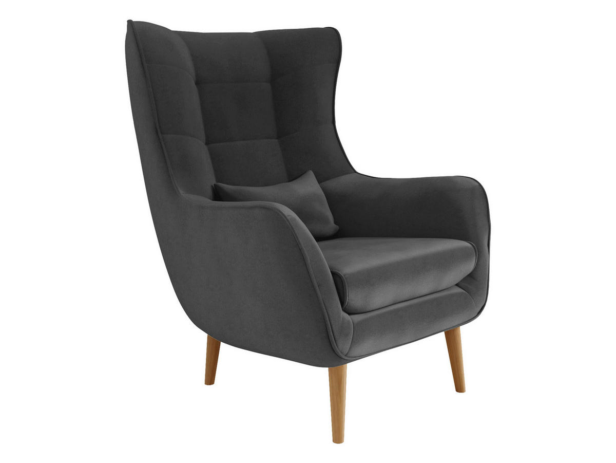 SESSEL Estjano - Beige/Grau, Holz (80/106/95cm) - MIRJAN24