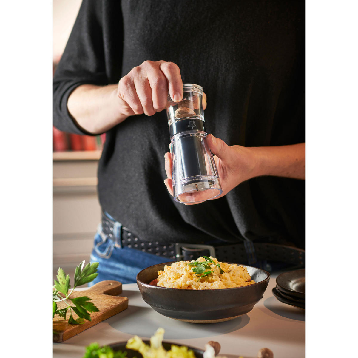 MUSKATMÜHLE Goa 15cm Acryl Stahlmahlwerk - Transparent, Kunststoff (6.5/15/6.5cm) - PEUGEOT