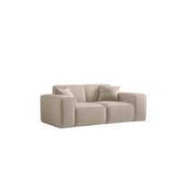 SOFA Celes Premium 2-sitzer Opera Velvet - Sandfarben, Holzwerkstoff/Textil (186/73/88cm) - Fun Möbel