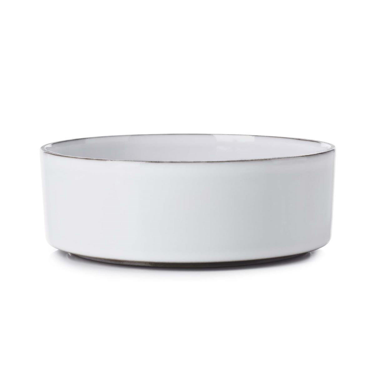 SCHALE / TELLER CARACTERE 14 cm Kumuluswolke weiß - Weiß, Keramik (14cm) - Revol Porcelaine France