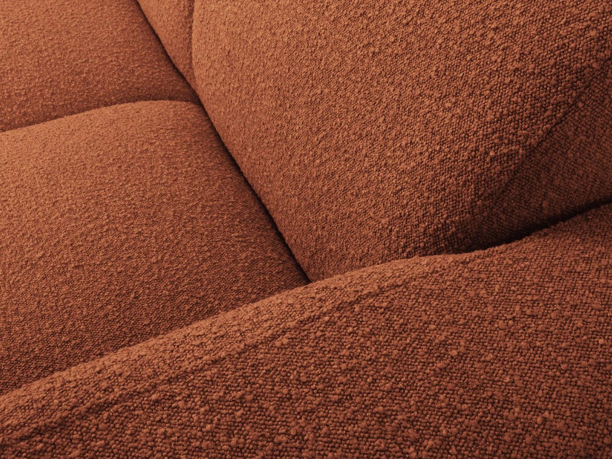 ECKSOFA rechts Molino aus Boucle braun 4 Sitzplätze - Braun, Textil (170/250cm) - Micadoni