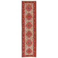 KELIM-LÄUFER handgewebt Sumak Shahsavan Beige, Rot 289/75 cm Schurwolle - Beige/Rot, Textil (75/289cm) - Looma