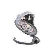 BABYWIPPE iSwing grau Bluetooth, Musikfunktion, Fernbedienung, Moskitonetz, USB-Anschluss - Grau, Metall - Cangaroo