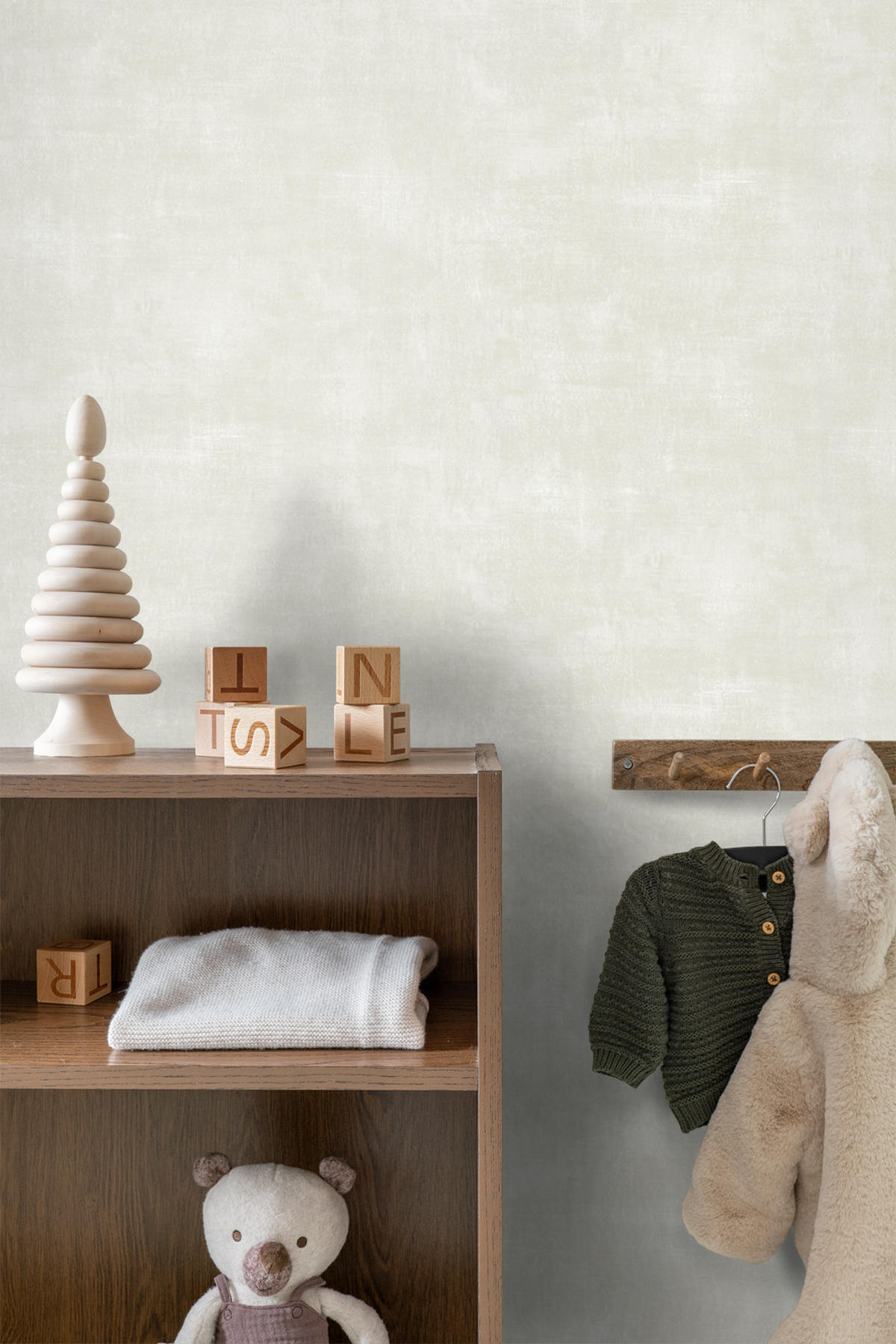 TAPETE Betonoptik 53 cm x 10.05 m - Beige, Papier (53/1000cm) - ESTAhome