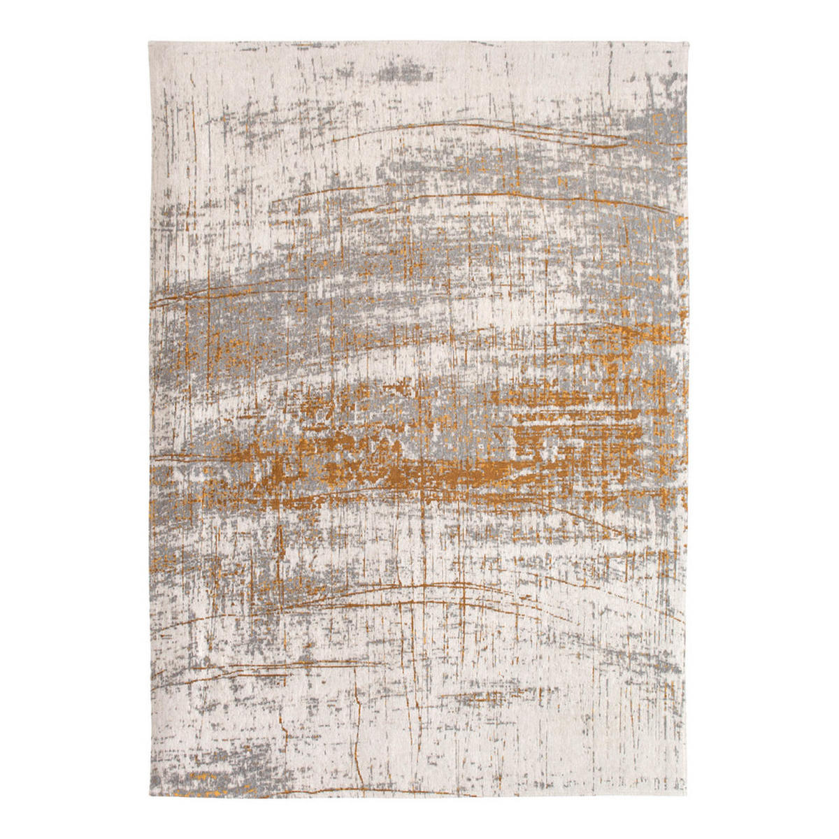 TEPPICH Columbus Gold Mad Men 140/200 cm - Gelb, Textil (140/200cm) - Louis De Poortere