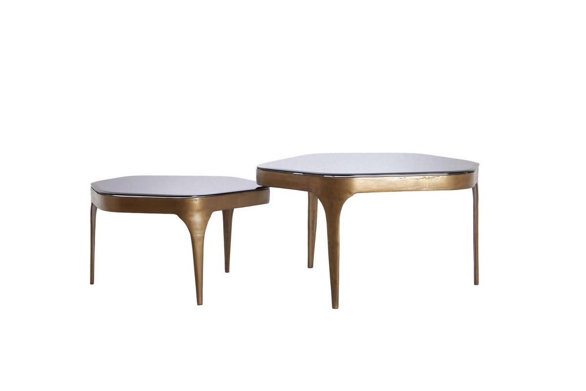 COUCHTISCH Avi Grau 77/70/42 cm - Grau, Metall (77/70/42cm) - Light & Living