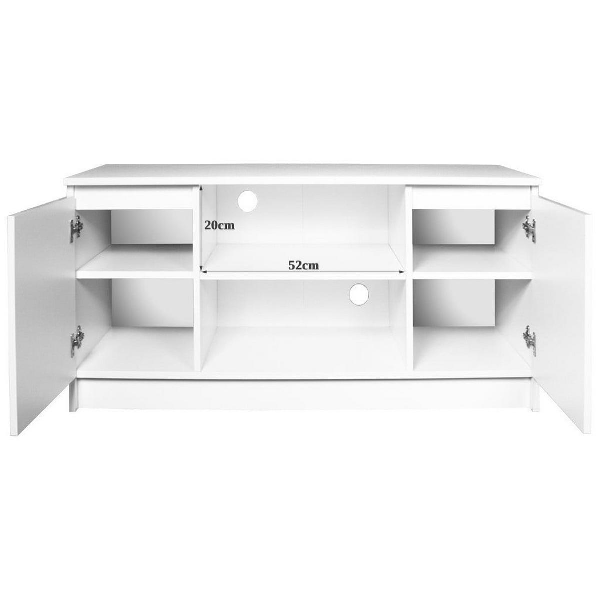 LOWBOARD Weiß 55/120/40 - Weiß, Holzwerkstoff (120/55/40cm) - RAUMHIRSCH FURNITURE