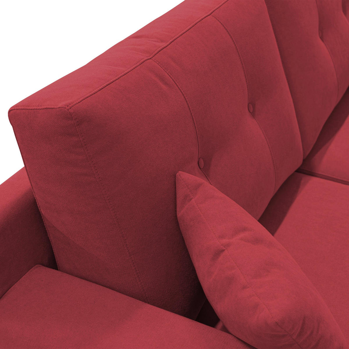 LINEARSOFA Danish - Rot, Textil (186/95/91cm) - Divani.store