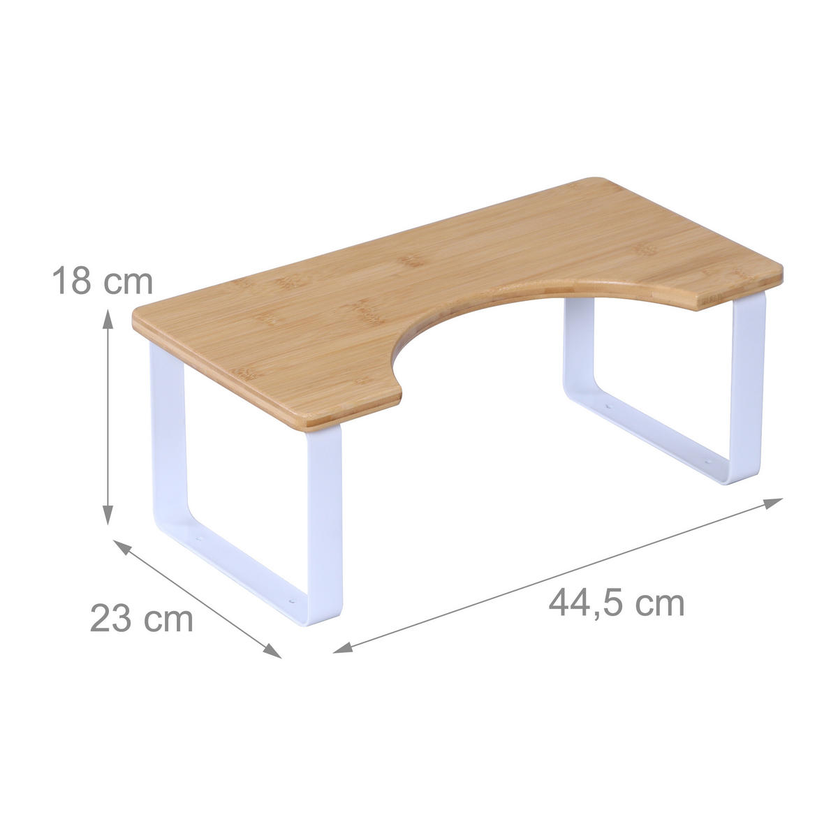 TOILETTENHOCKER - Multicolor, Holz/Kunststoff (44.5/18/23cm) - Relaxdays