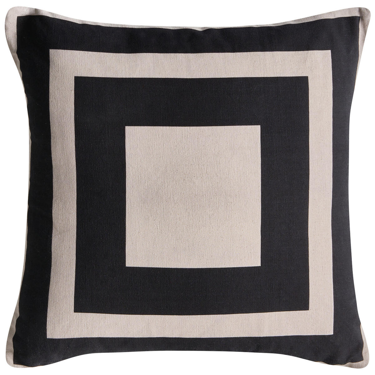 DEKOKISSEN 3er-Set Beige 45/45 cm Merbau - Beige, Textil (45/45cm) - Beliani