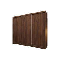 SCHWEBETÜRENSCHRANK SOFIA 240/216/61 cm Modern Kleiderschrank 3-türig Nussbaumfarben - Nussbaumfarben, Holzwerkstoff (240/216/61cm) - MASSENO