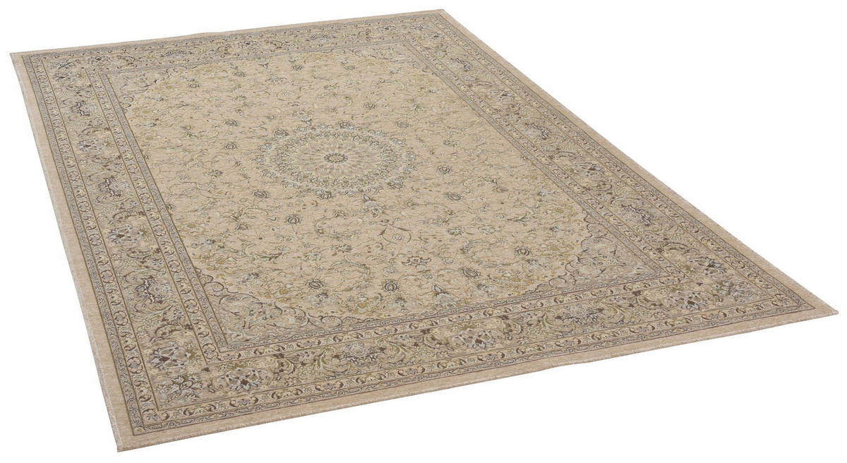 FLACHWEBTEPPICH Flomi Garden 80x150 cm - Beige, Textil (80/150cm) - THEKO