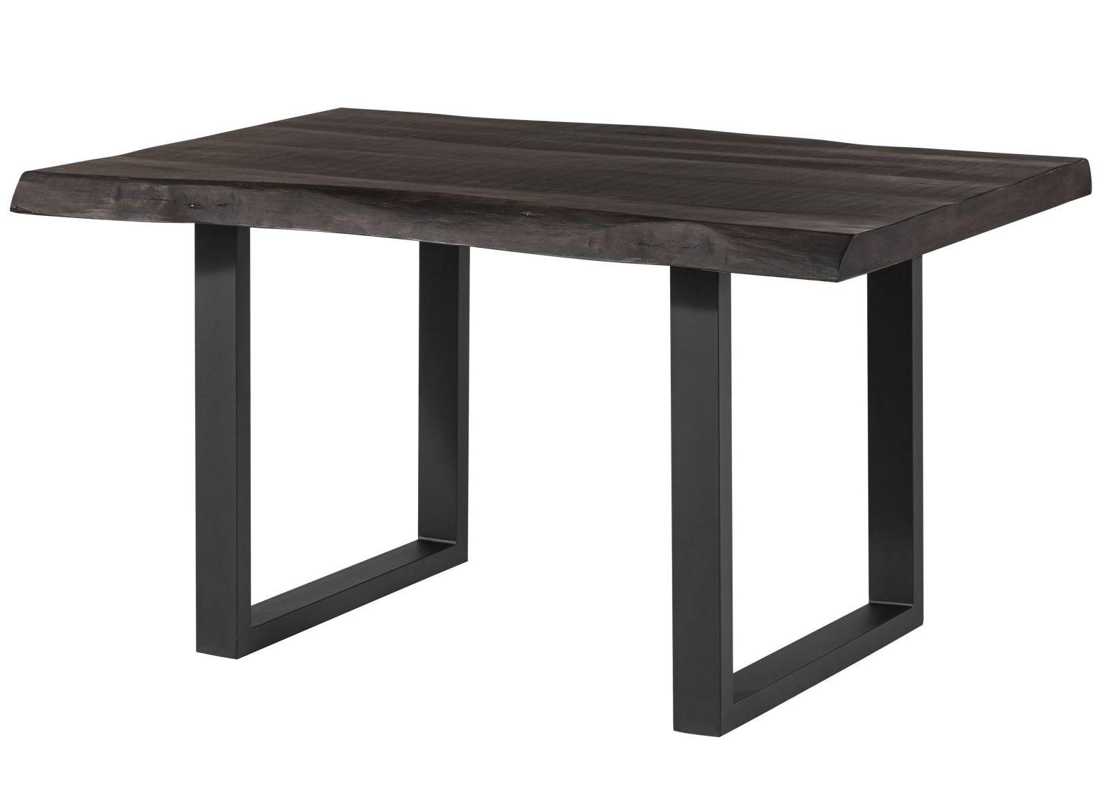 BAUMTISCH Mango 160x90x77 grau lackiert / U-Beine anthrazit matt FREEFORM 5 - Anthrazit/Grau, Holz (160/90/77cm) - Massivmoebel24