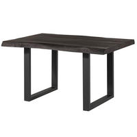 BAUMTISCH Mango 160x90x77 grau lackiert / U-Beine anthrazit matt FREEFORM 5 - Anthrazit/Grau, Holz (160/90/77cm) - Massivmoebel24