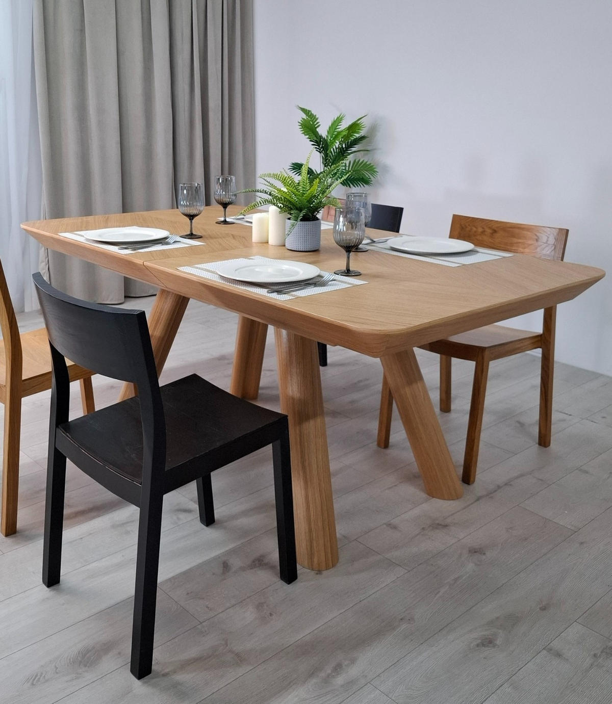 ESSTISCH NATURA Ausziehbar 180 - 380 / 100 x 76 cm - Eichefarben, Holz (180/100/76cm) - MASSENO
