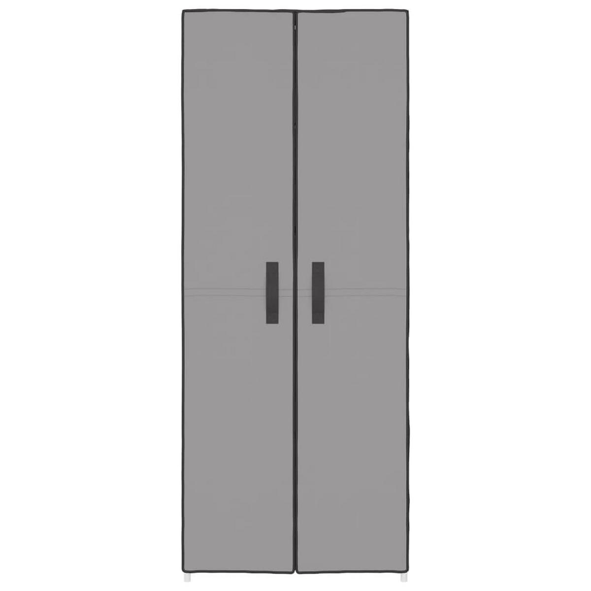 SCHUHSCHRANK Grau 60x30x166 cm Stoff - Grau, Textil (60/166/30cm) - furnicato