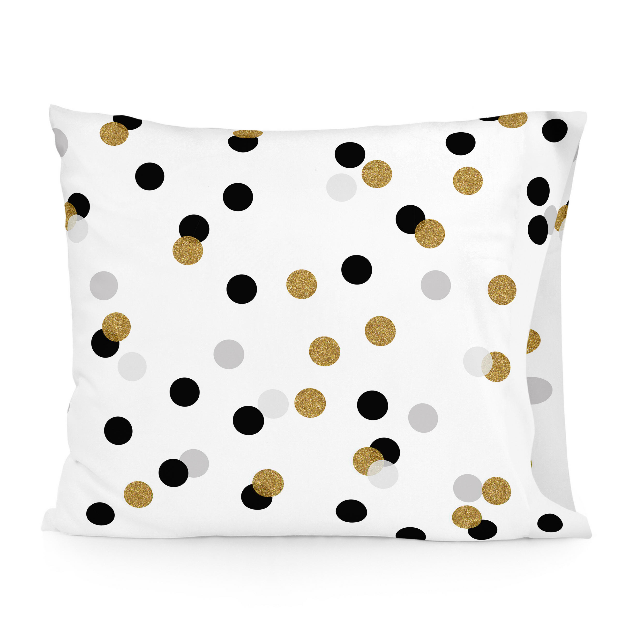 KISSENBEZUG golden dots 60x70 cm mehrfarbig - Multicolor, Textil (60/70cm) - Happy Friday
