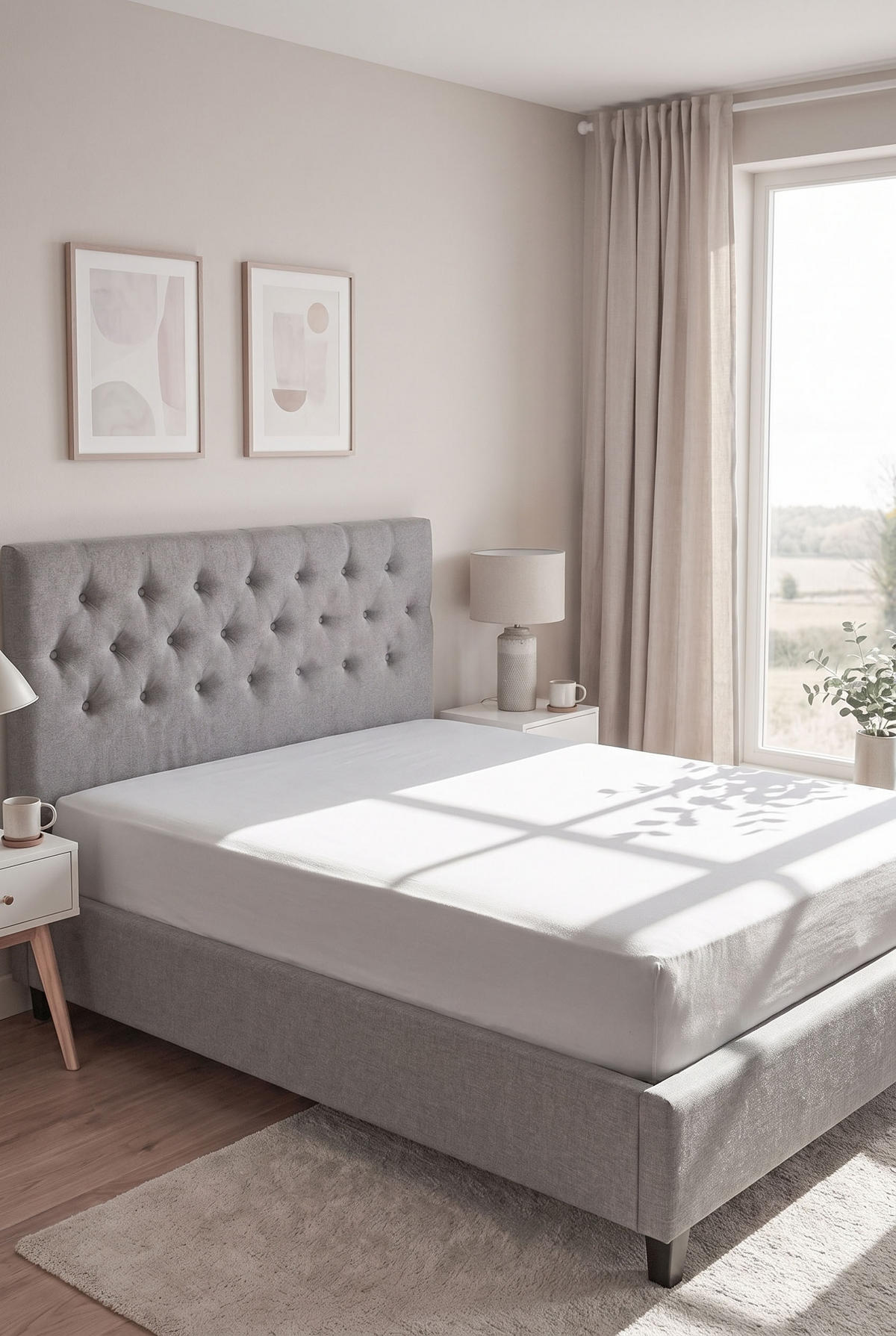 SPANNBETTTUCH Basic Jersey sturmgrau, 180x200 cm - 200x200 cm - Grau, Textil (200/200cm) - biberna