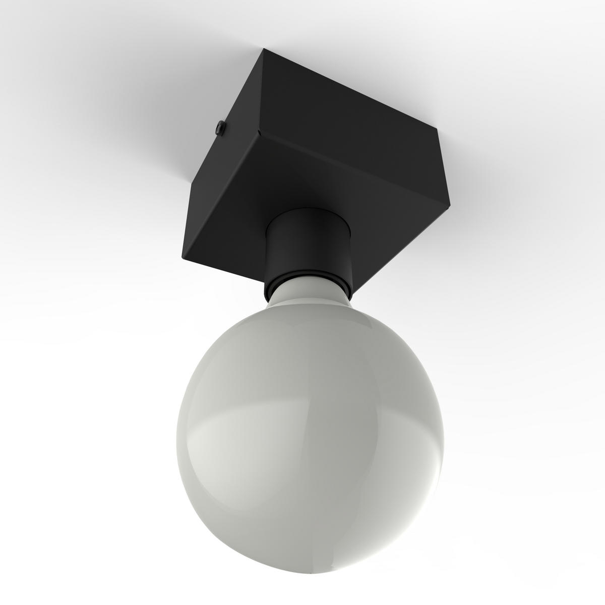 DECKENLEUCHTE - Rot, Metall (10/10/7.5cm) - Lumicom