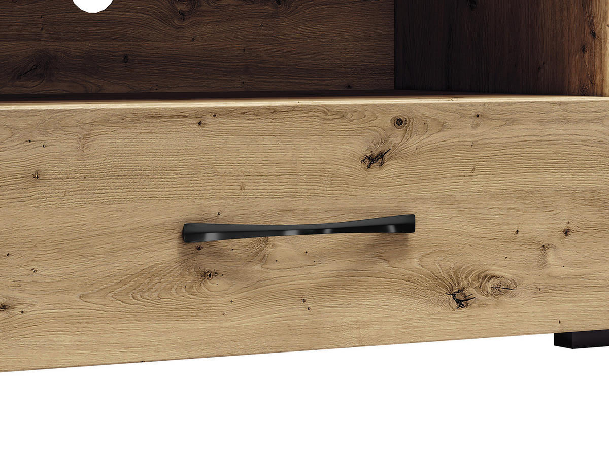 LOWBOARD Artis Artisan Eiche, 150 / 40 / 52cm - Braun, Holz/Holzwerkstoff (150/52/40cm) - Feldmann-Wohnen