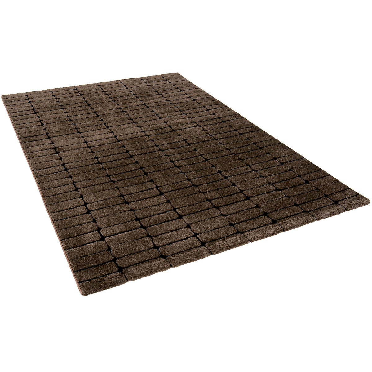 DESIGNER TEPPICH NOSY MODERN - Braun, Textil (120/170cm) - Pergamon