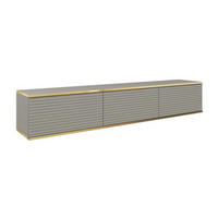 SCHRANK Grau POLO Hängend MDF Gerillt 175 cm - Grau, Holzwerkstoff (175/30/32cm) - Sepro Meble