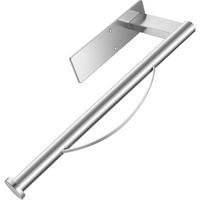 KÜCHENROLLENHALTER unter Schrank Edelstahl mit Dämpfer Silber - Silberfarben, Metall (8.9/7.6/31.8cm)