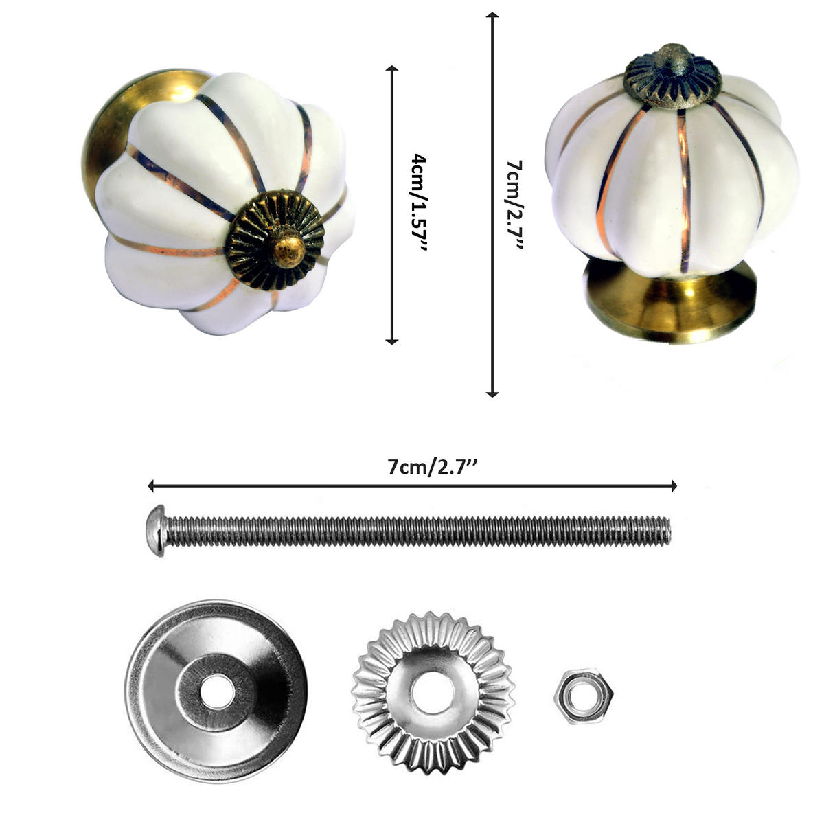 KERAMIKKNÖPFEN Set mit 10 senfgelben Keramikknöpfen 40 mm Durchmesser - Beige, Keramik (4/4/6.9cm) - Nacnic
