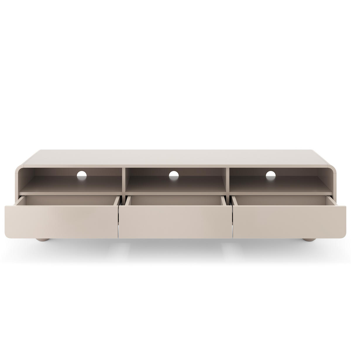 LOWBOARD TONDO 180/44/39 cm, Kaschmir - Kaschmir, Holzwerkstoff (180/44/39cm) - MASSENO