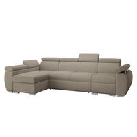 ECKSOFA Boston LCP, Seite: Links LCP+2R+1P(65) - Kaschmir/Silberfarben, Holz/Textil (320/170cm) - MIRJAN24