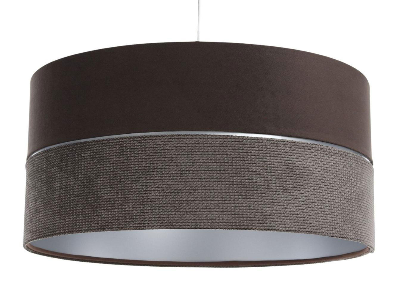 HÄNGELEUCHTE Silber 40/20 cm - Silberfarben/Braun, Kunststoff (40/0.6/20cm) - ONZENO